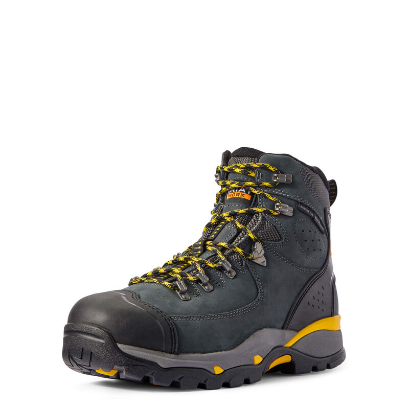 Botas De Trabajo Ariat Endeavor 6 Waterproof Carbon Toe Negras Hombre - Chile 816-CVAIBH